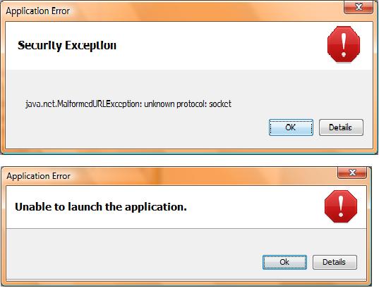 App errors. Application Error.